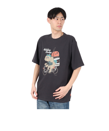 クリフメイヤー（KRIFF MAYER）アニマル半袖Tシャツ プードル 2347204-17:CHARCOAL