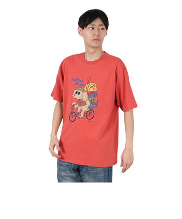 クリフメイヤー（KRIFF MAYER）アニマル半袖Tシャツ プードル 2347204-35:RED