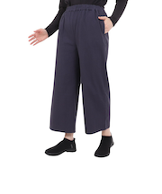 クリフメイヤー（KRIFF MAYER）冷感ロハテコフレアパンツ 2347838L-79:NAVY