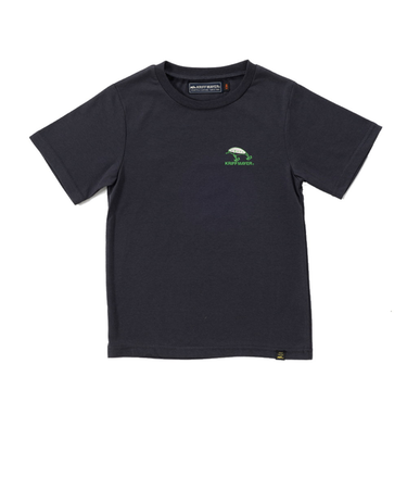 クリフメイヤー（KRIFF MAYER）ジュニア 半袖Tシャツ おひさまプリントTシャツ ルアー 2347849K-17:CHARCOAL チャコールグレー