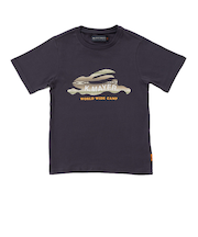 クリフメイヤー（KRIFF MAYER）ジュニア 半袖Tシャツ フライングラビット 半袖Tシャツ 2347850K-19:BLACK ブラック