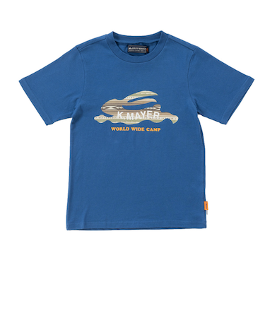 クリフメイヤー（KRIFF MAYER）ジュニア 半袖Tシャツ フライングラビット 半袖Tシャツ 2347850K-74:BLUE ブルー