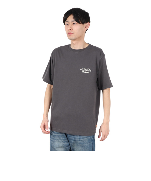 クリフメイヤー（KRIFF MAYER）スヌーピープリントTシャツ サーフ 2357810:17:CHARCOAL