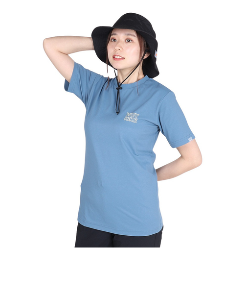 UV カット 吸汗速乾 4Way ストレッチ ワイハイカー ショートスリーブ Tシャツ RE24SUK5620011 BLU