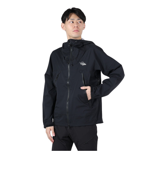 POLEWARDS（POLEWARDS）レインウェア 雨具 防水 デュアルフォース ストレッチ レインジャケット PW2RJS05 BLK ブラック