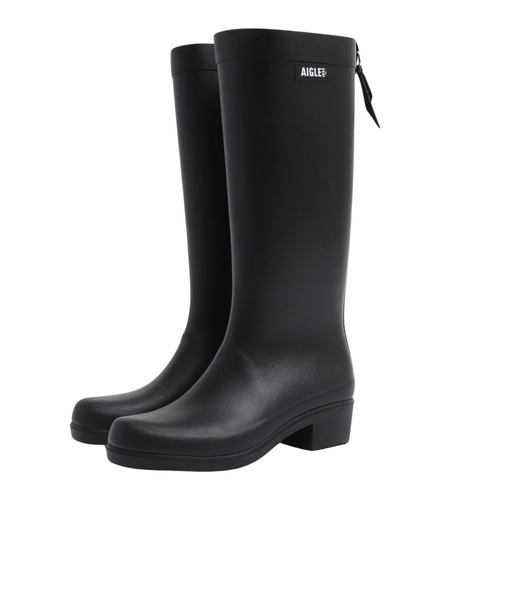 ミリカ ラバーブーツ ZZFNB66-001 ブラック レインブーツ ロングブーツ 防水 耐久性