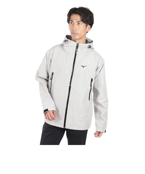 ミズノ（MIZUNO）アウター レインウェア ゴアテックス ジャケット B2JEBW1006 グレー 防水 防風 透湿 収納袋付