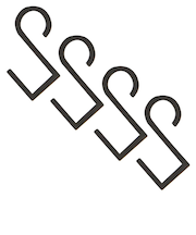 焚き火 キャンプ マルチハンキングラック用フック 4個セット BD-923