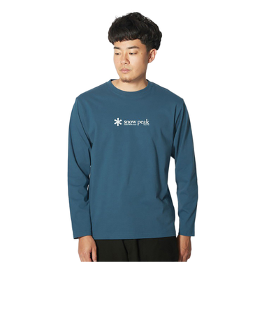 スノーピーク（snow peak）ロンT ソフトコットン ロゴ 長袖Tシャツ SW-24SU201 SB