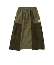 クリフメイヤー（KRIFF MAYER）異素材切替スカート 2415125L:69:KHAKI