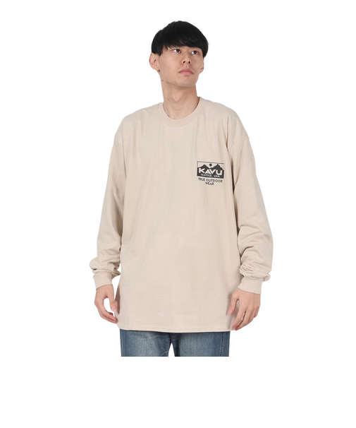 トゥルーロゴ ロングスリーブTシャツ 19823029 サンド