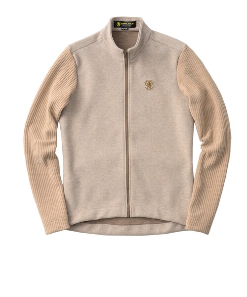 カペルミュール　ハイブリッドニットジャケット　ベージュ　Ｌ 楽天市場】カペルミュール ハイブリッドニットジャケット