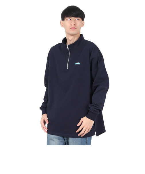 ハーフジップ ヘビーウェイト ロングスリーブTシャツ 19823021