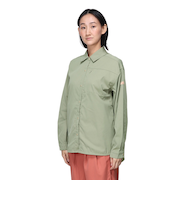 クリフメイヤー（KRIFF MAYER）長袖シャツ カジュアル ヘムラウンド オーバーシャツ 2414429LX:60:SAGE-GREEN グリーン