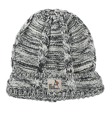 ゴースローキャラバン(GOSLOWCARAVAN)ニット帽 ニットキャップ ミックスヤーンケーブル ニットキャップ 339102 WHT ホワイト