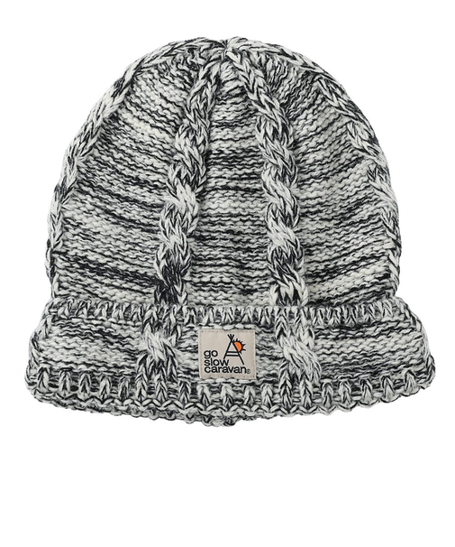 ゴースローキャラバン(GOSLOWCARAVAN)ニット帽 ニットキャップ ミックスヤーンケーブル ニットキャップ 339102 WHT ホワイト