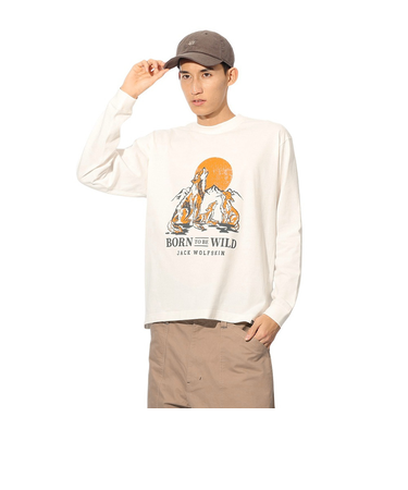 ジャックウルフスキン（JackWolfskin）ウルフプリント ロングスリーブTシャツ A63977-5055