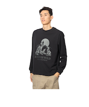 ジャックウルフスキン（JackWolfskin）ウルフプリント ロングスリーブTシャツ A63977-6000