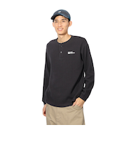 ジャックウルフスキン（JackWolfskin）ワッフルヘンリー ロングスリーブTシャツ A63213-6350