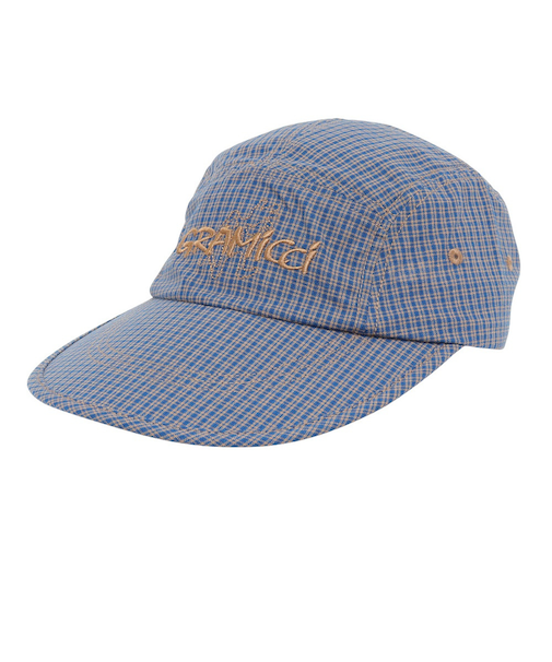 帽子 チェッカード ロングビルキャップ G4FA-084-SIERRA CHECK NAVY