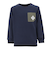 クリフメイヤー（KRIFF MAYER）ジュニア スウェット トレーナー ヤマロゴ ポケクルー 2417862K:79:NAVY ネイビー バックプリント