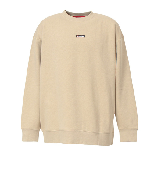 ボンファイアー（Bonfire）STENCIL CREW スウェットシャツ 50BNF4FCD2365 BEG