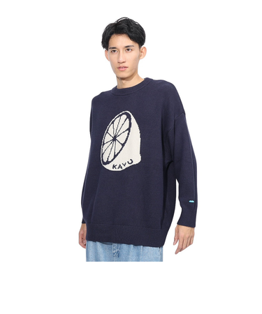 レモンニットセーター 19821917 ネイビー