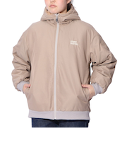 クリフメイヤー（KRIFF MAYER）アウター ブルゾン ひっくりジャケット リバーシブル 2414415L 20 BEIGE ベージュ フリースジャケット