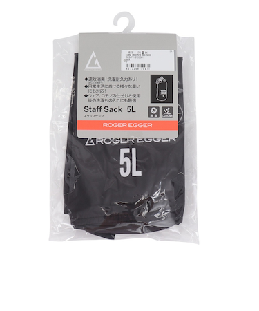 登山用小物 スタッフザック 5L RE24FHY5700001 BLK