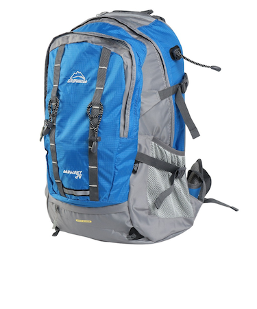 グローヒル（GROWHILL）バックパック リュック 登山 ハイキング デイライト 30L GTB-BP1001 BLU ブルー レインカバー内蔵 撥水