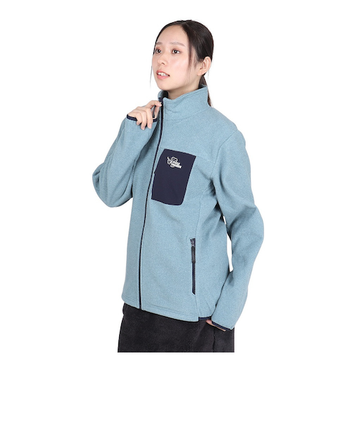 POLEWARDSアウター フリース ジップアップ エアロフリース ジャケット PW2SHZ05 LBLU ブルー 軽量 保温
