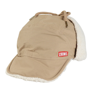 チャムス(CHUMS)耳当て付き帽子 ボアフリース キャンピングボアロシアンキャップ CH05-1387-B001 ベージュ 耳当て ユニセックス