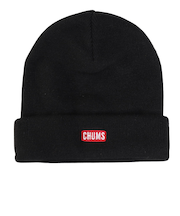 チャムス(CHUMS)ニット帽 チャムスロゴショートニットキャップ CH05-1402-K001 ブラック オールシーズン ユニセックス