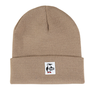 チャムス（CHUMS）ニット帽 キッズニットキャップ CH25-1069-B003 ベージュ オールシーズン ブービーロゴ ちくちくが少ない
