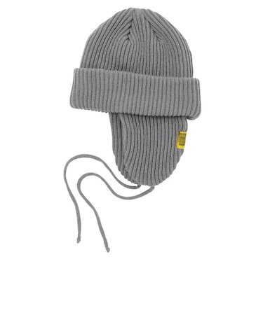 キウ（Kiu）ニット帽 ニットキャップ  2WAY YARN イヤーフラップビーニー K381-950 グレー 汚れにくい