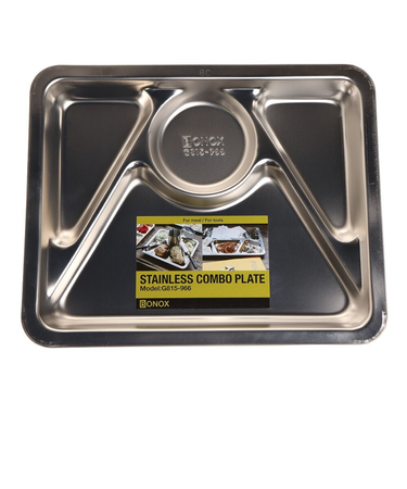 食器 キャンプ アウトドア ステンレスコンボプレートB G815-966B BBQ