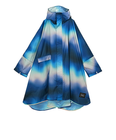 キウ（Kiu）スタンダードレインポンチョ 2ND K404-513 ウェイビーグラデーション
