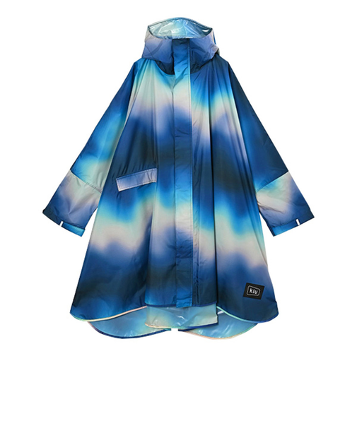 キウ（Kiu）スタンダードレインポンチョ 2ND K404-513 ウェイビーグラデーション