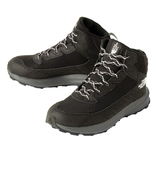ザ・ノース・フェイス（THE NORTH FACE）キッズシューズ ファストパック ミッド ウォータープルーフ NFJ02301 KK ブラック