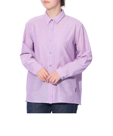 クリフメイヤー（KRIFF MAYER）長袖 Aライン ユルシャツ W2447876X89:PURPLE