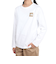 ザ・ノース・フェイス（THE NORTH FACE）ロングスリーブ スモールスクエアロゴ 長袖Tシャツ NTJ32357 WH