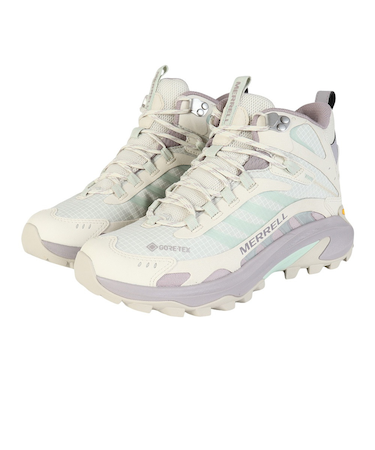 メレル（MERRELL）トレッキングシューズ ハイカット 登山靴 モアブ スピード 2 ミッド ゴアテックス 038500 GRAIGE パープル