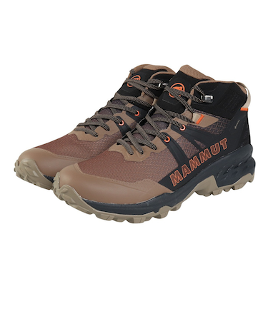 マムート（MAMMUT）トレッキングシューズ ハイカット 登山靴 サーティグ 2 ミッド ゴアテックス 3030-04830-00732 ブラック×ブラウン