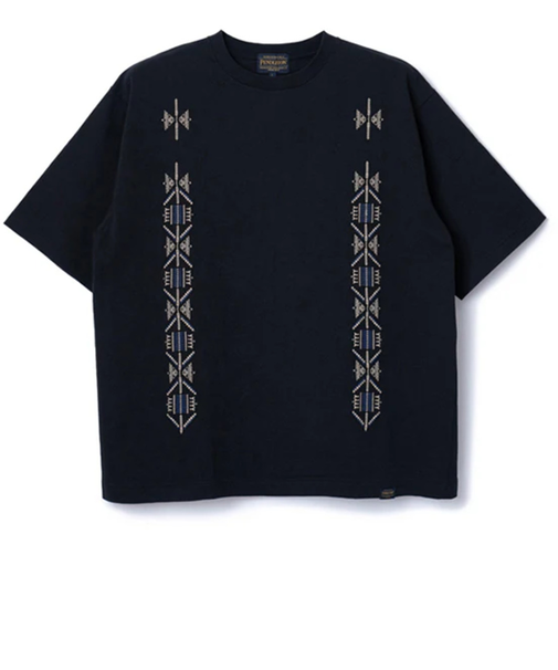 ペンドルトン（PENDLETON）半袖Tシャツ ショートスリーブ エンブロイダリー 19802727 Black