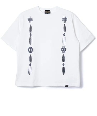 ペンドルトン（PENDLETON）半袖Tシャツ ショートスリーブ エンブロイダリー 19802727 OffWhite