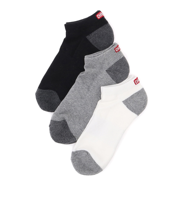 チャムス（CHUMS）チャムスロゴアンクルソックス 3足セット CH06-1133-0000