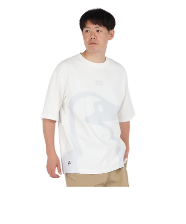 チャムス（CHUMS）半袖Tシャツ ビッグブービーTシャツ CH01-2526-W001 ホワイト 綿100 オーバーサイズ