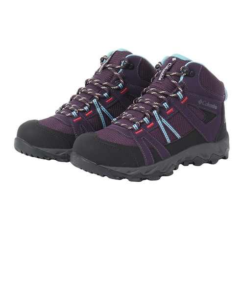 Columbia ハイカット登山靴　パープル コロンビア（Columbia）ハイキングシューズ 登山靴 セイバー オムニ