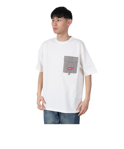 コールマン（Coleman）レタリング 半袖Tシャツ X553CA WHT