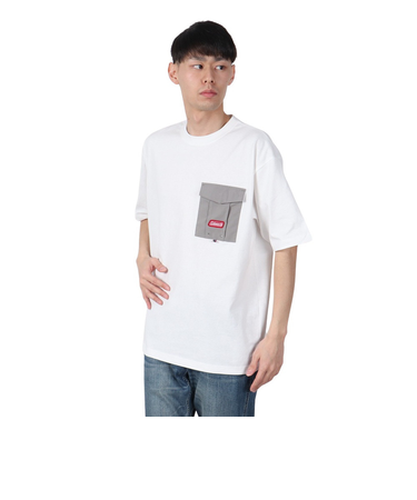 コールマン（Coleman）スクエア 半袖Tシャツ X553BA WHT